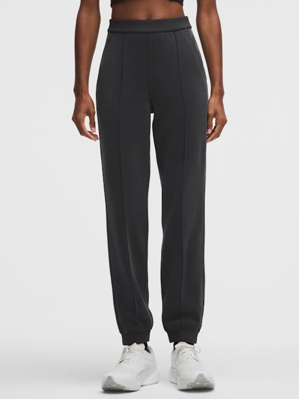Lululemon Softstreme Classic-Fit High-Rise Jogger Pants Black/Grey Medium
